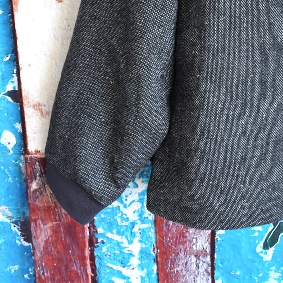 Men's Old Navy Tweed Bomber Jacket Heritage Long Sleeve XXLARGE Panther NEW - Picture 10 of 12